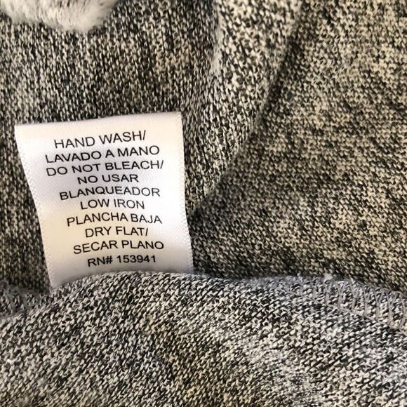 Misia gray long sleeve cowl neck asymmetrical top - Picture 8 of 14